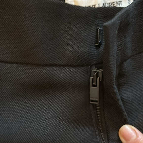 ♥️ NEW ♥️ Saint Laurent Black Suit Pants Wool Slim Fit - Picture 4 of 9